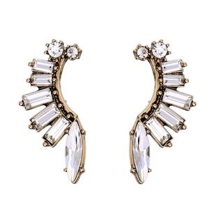 Angel Wings Crystal Statement earrings